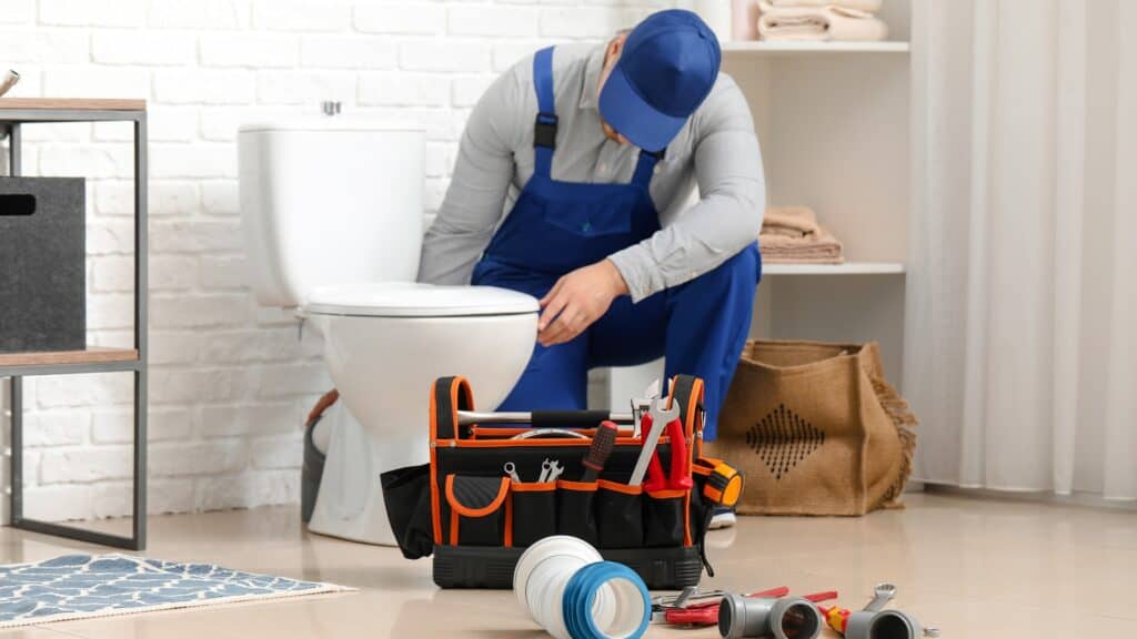 fix a leaky toilet