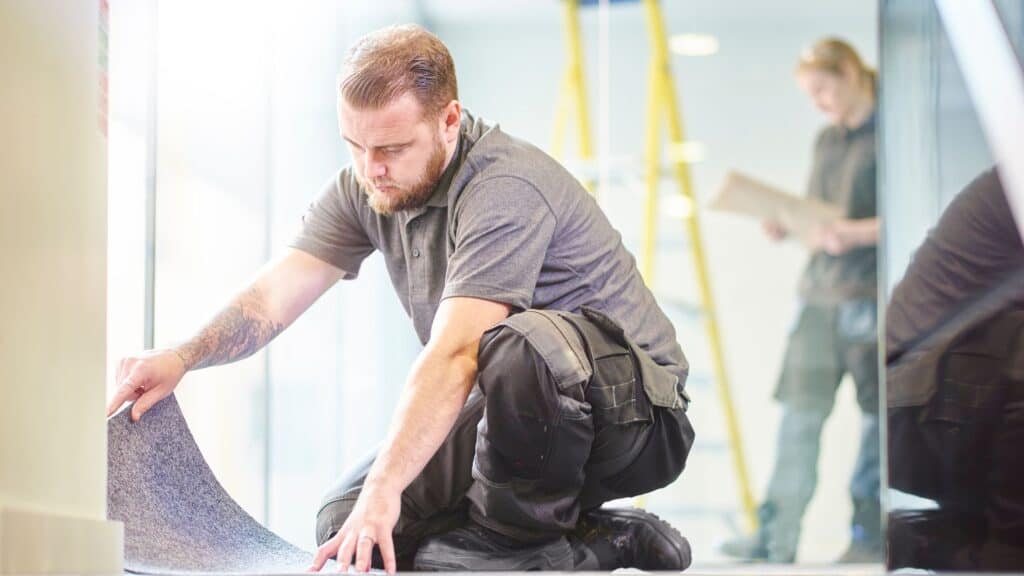 installing commercial carpet